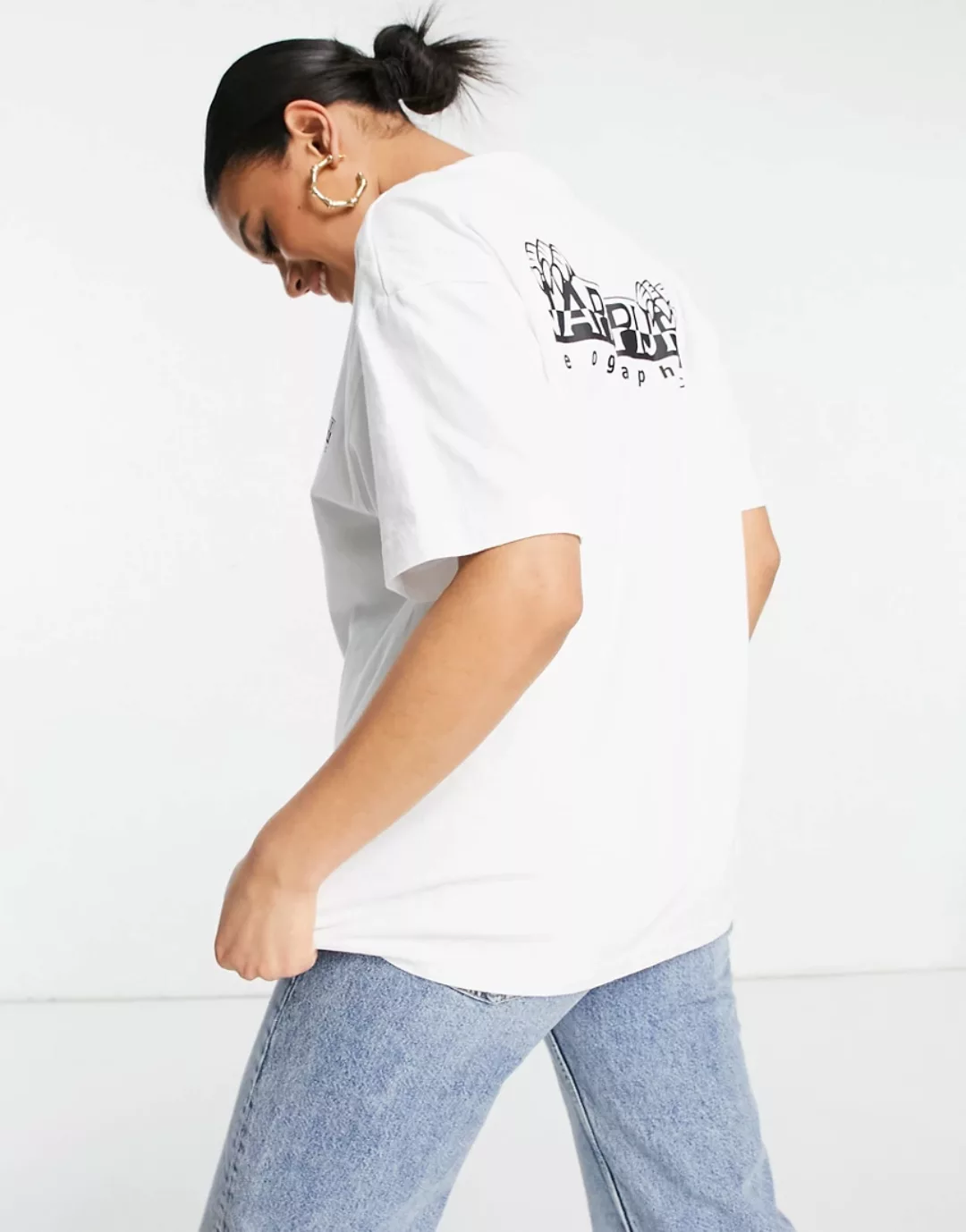 Napapijri – Jurassic – T-Shirt in Weiß günstig online kaufen