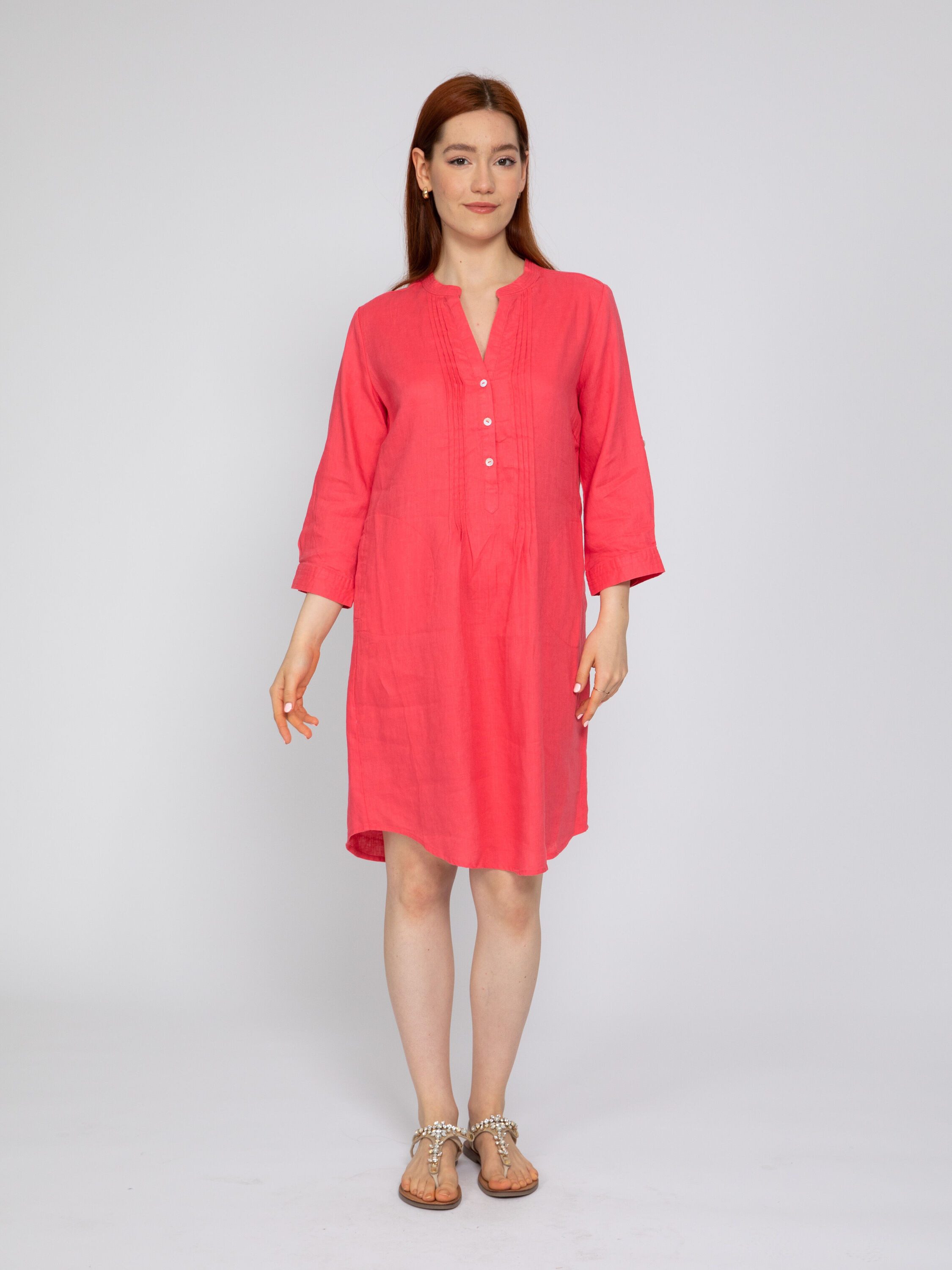 VICCI Germany A-Linien-Kleid (1-tlg) aus Leinen günstig online kaufen