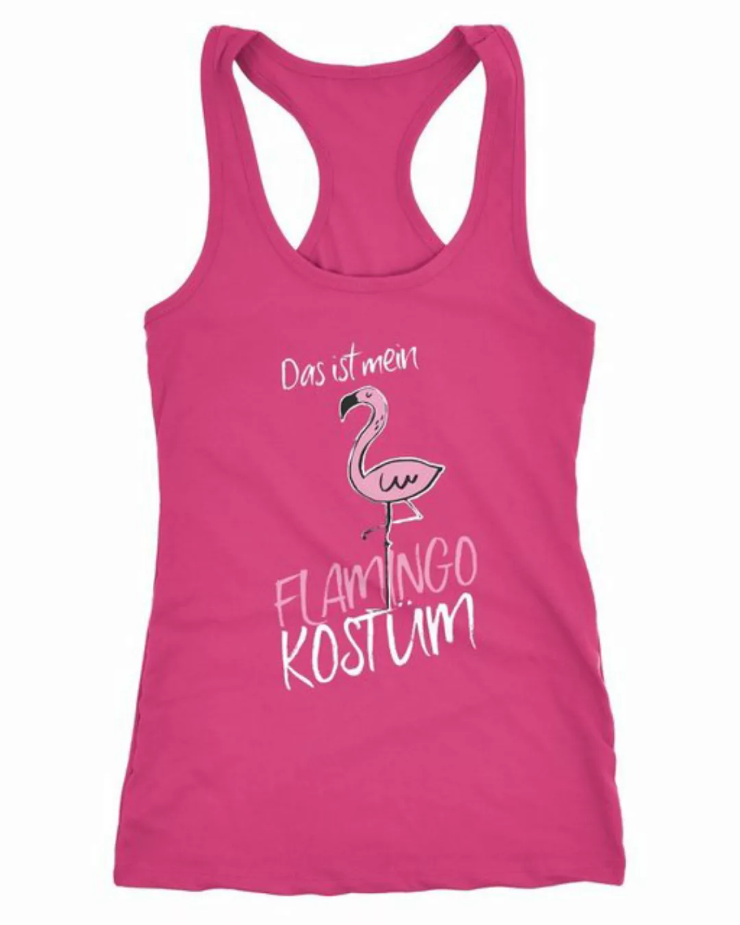 Tanktop Damen Tanktop Fasching Das ist mein Flamingo Kostüm Faschings-Shirt günstig online kaufen