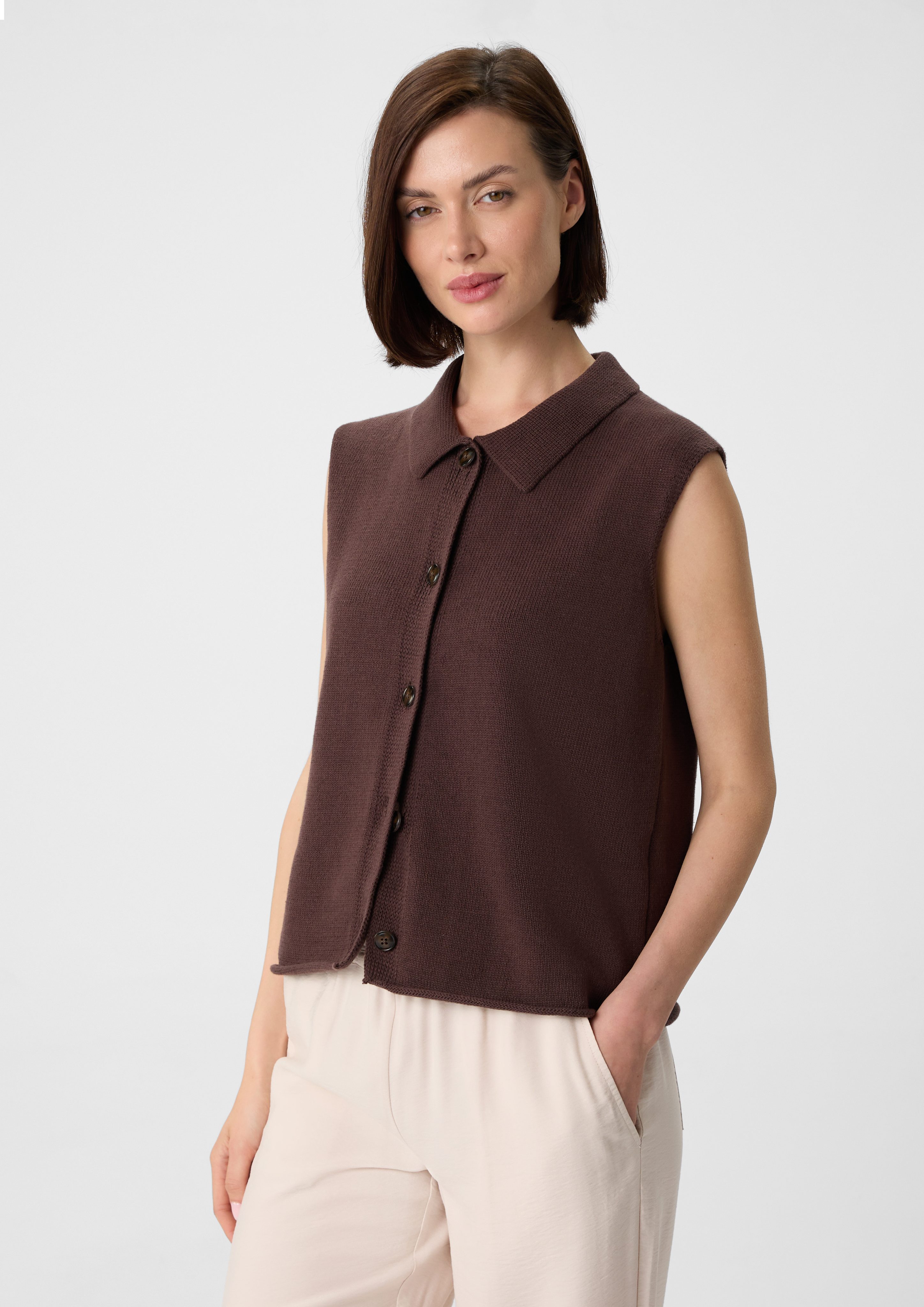 comma casual identity Strickjacke Strickweste aus günstig online kaufen