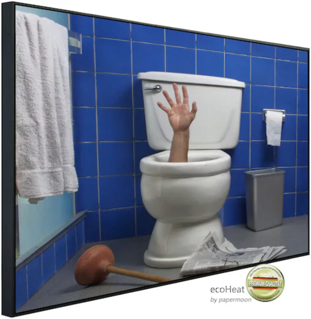 Papermoon Infrarotheizung »Arm in Toilette« günstig online kaufen