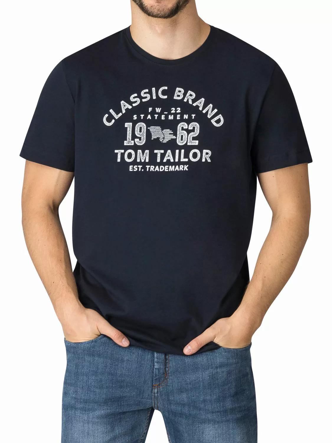 Tom Tailor Tshirt Herren Baumwolle Regular Fit 4er Pack Set günstig online kaufen