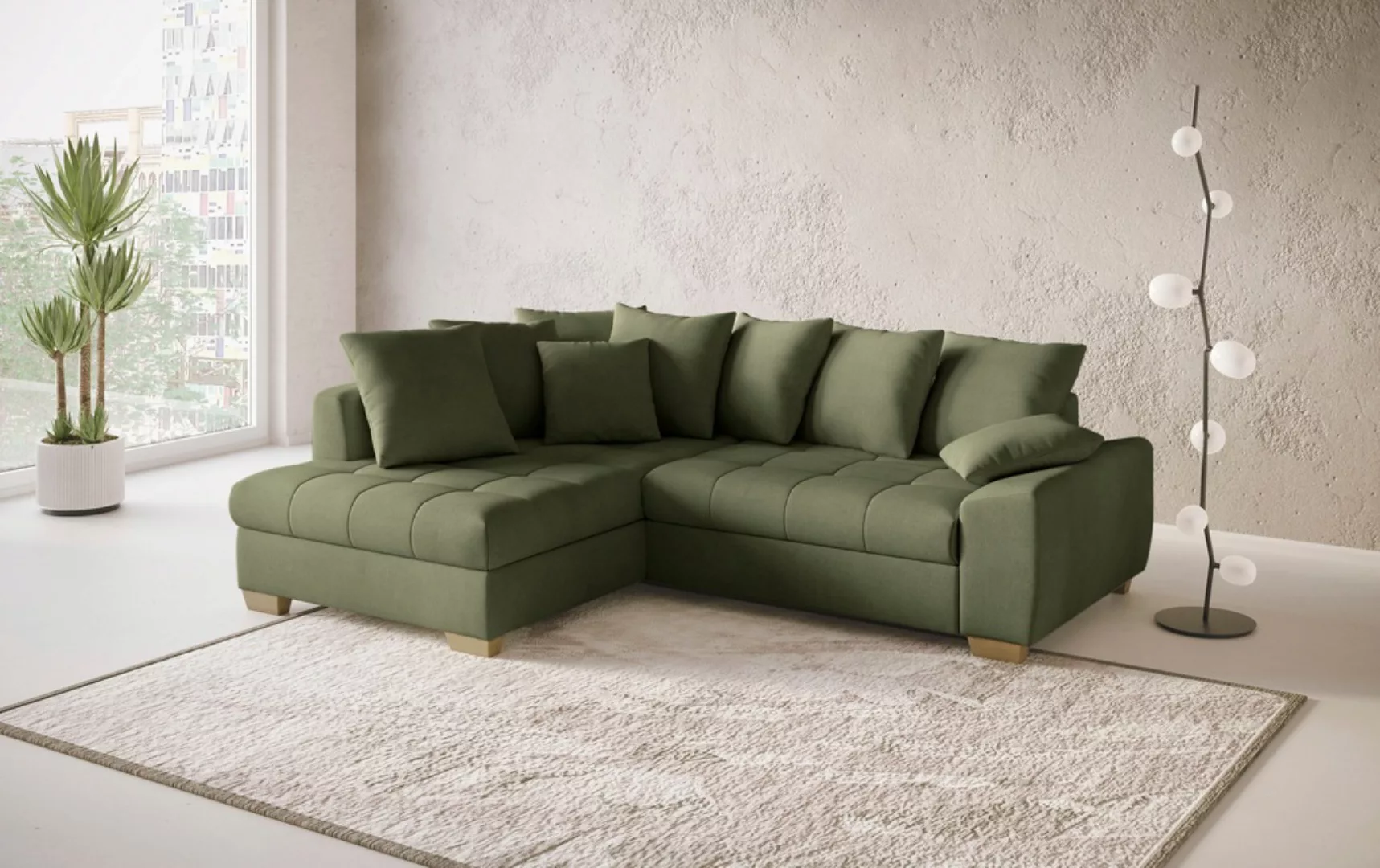 Mr. Couch Ecksofa »Nikita II, L-Form«, Wahlweise mit Bettfunktion, Bettkast günstig online kaufen