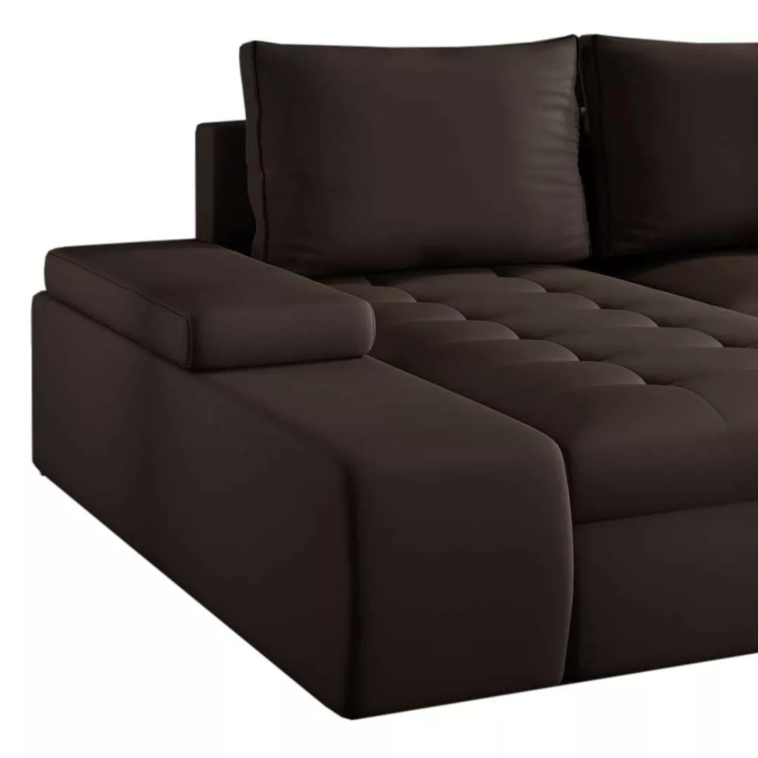 Wohnlandschaft Couchlandschaft mit Schlaffunktion und Bettkasten günstig online kaufen