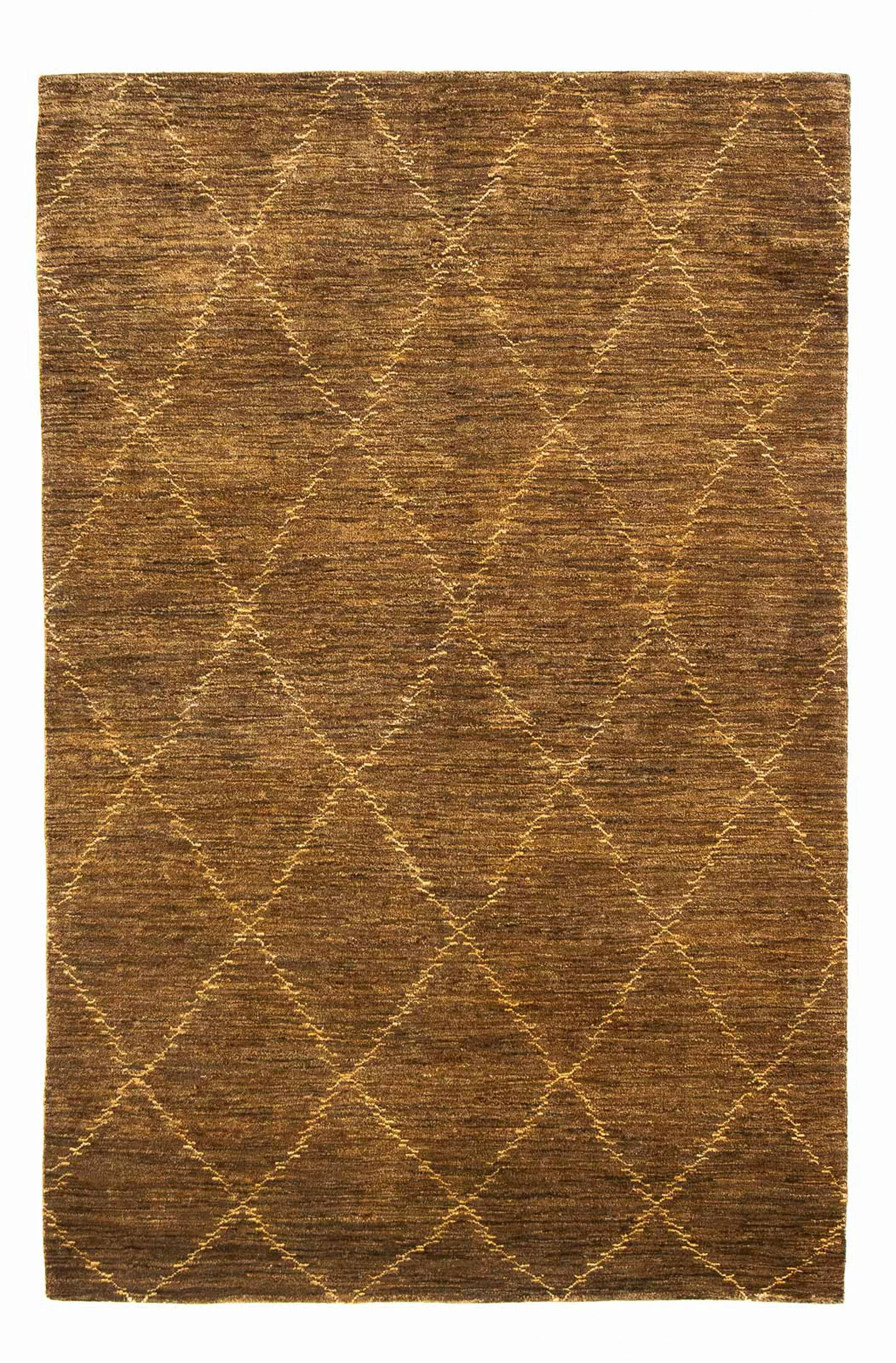 morgenland Wollteppich »Gabbeh - Indus - 205 x 137 cm - braun«, rechteckig günstig online kaufen