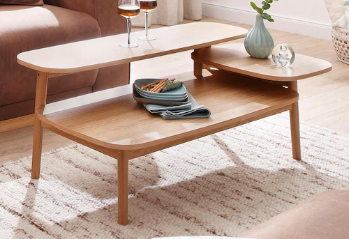 Woodman Couchtisch "Veera", mit 3 verschiedenen Ebenen günstig online kaufen