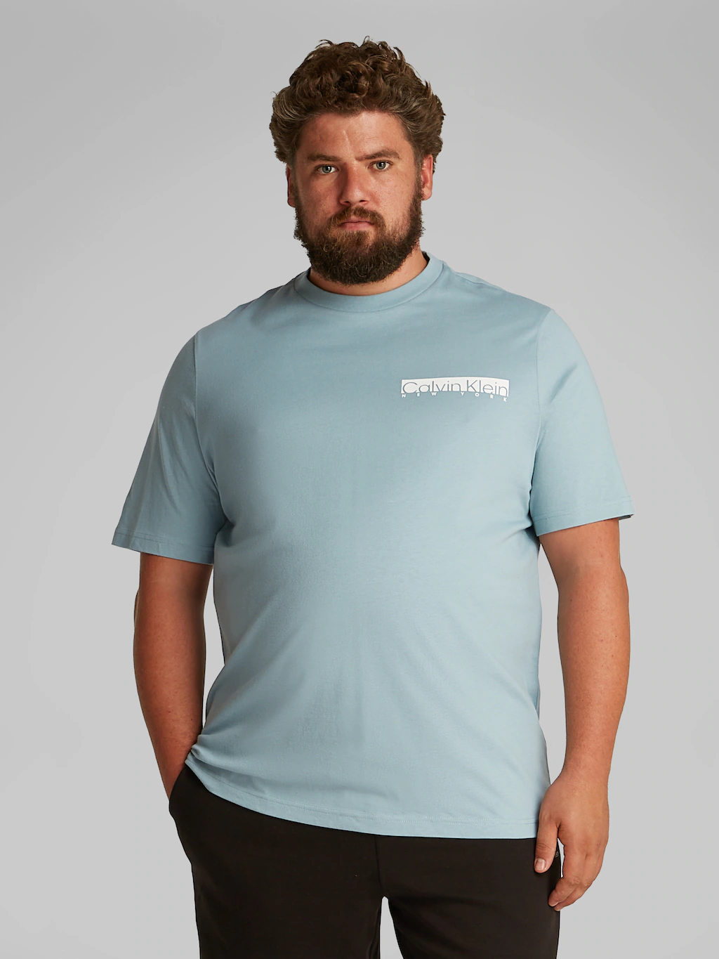 Calvin Klein Big&Tall Rundhalsshirt "BT NY CHEST BOX LOGO T-SHIRT", in Groß günstig online kaufen