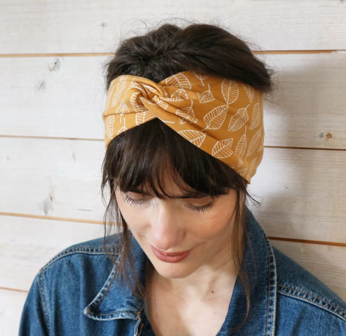 Veganes Denkefair Stirnband Blätter Jersey günstig online kaufen