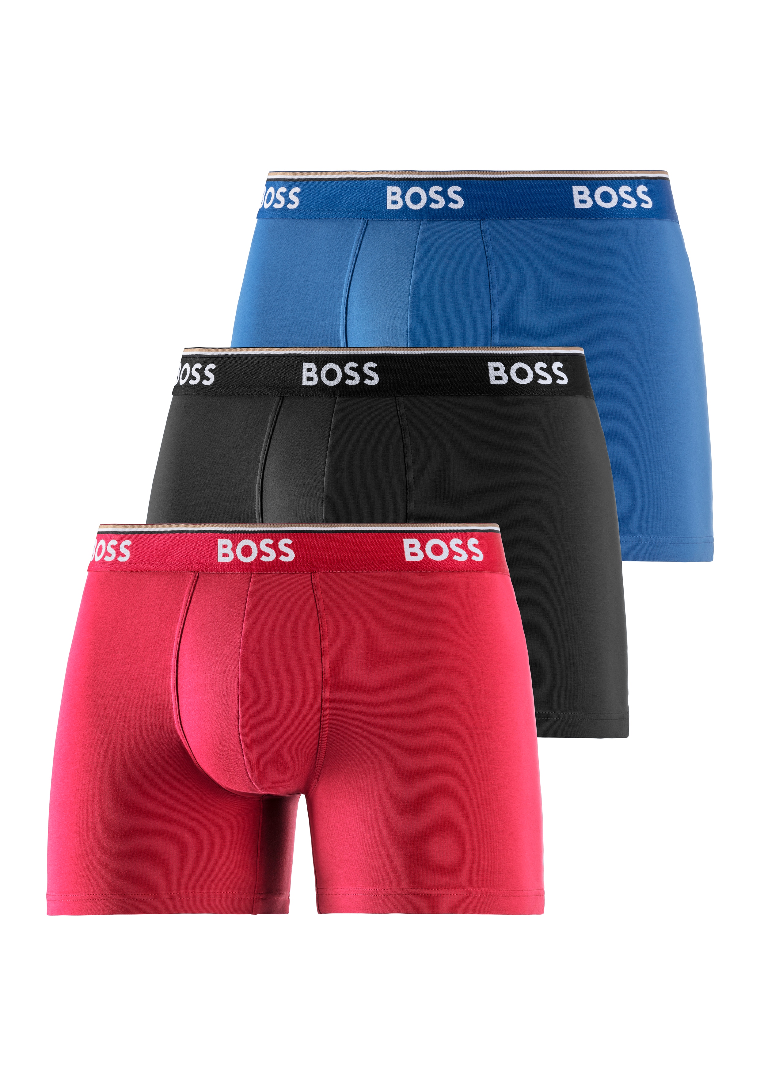 BOSS Langer Boxer "Boxer Brief 3P", (Packung, 3er-Pack), mit farblich passe günstig online kaufen