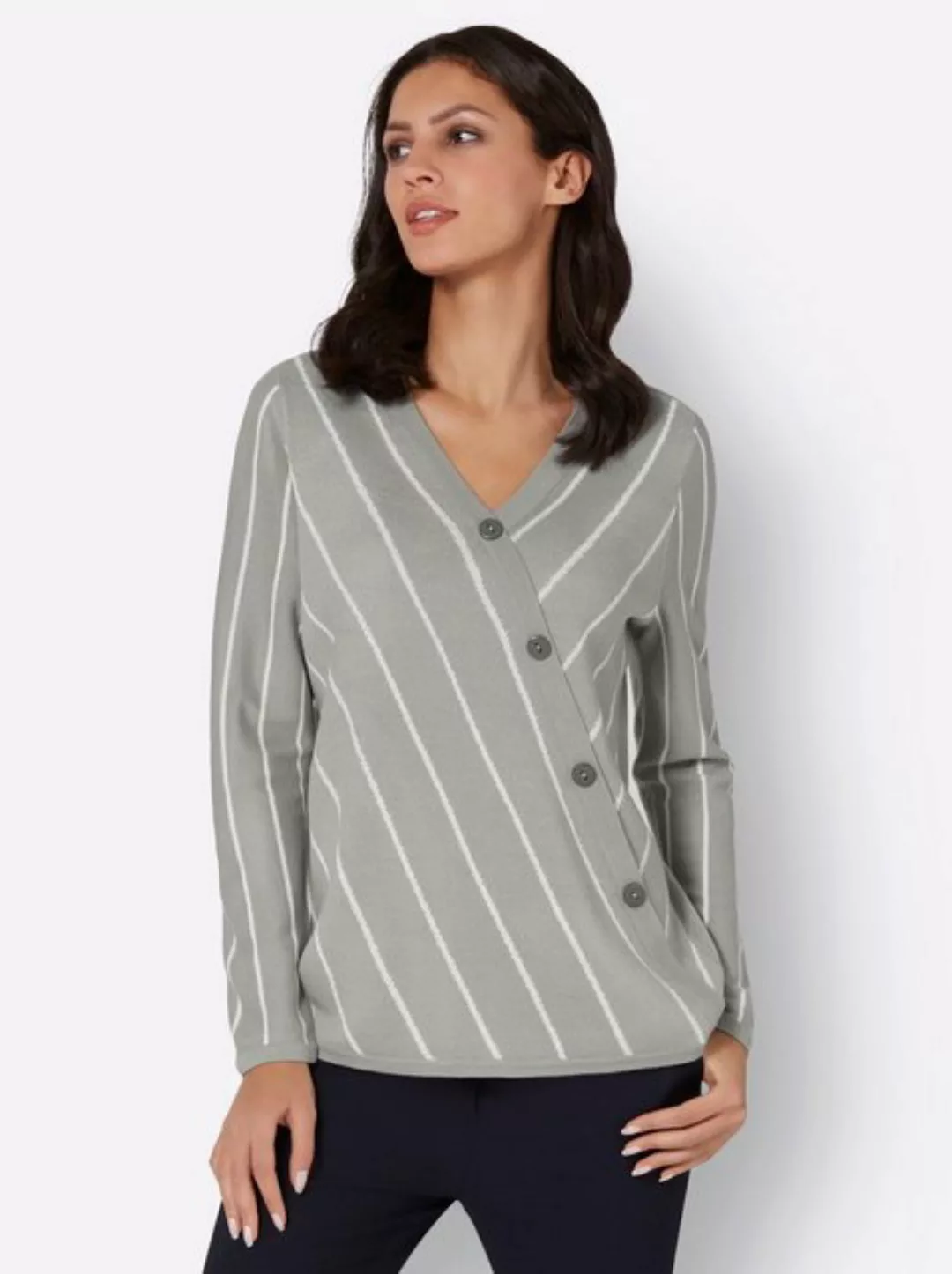 Sieh an! T-Shirt V-Ausschnitt-Pullover günstig online kaufen
