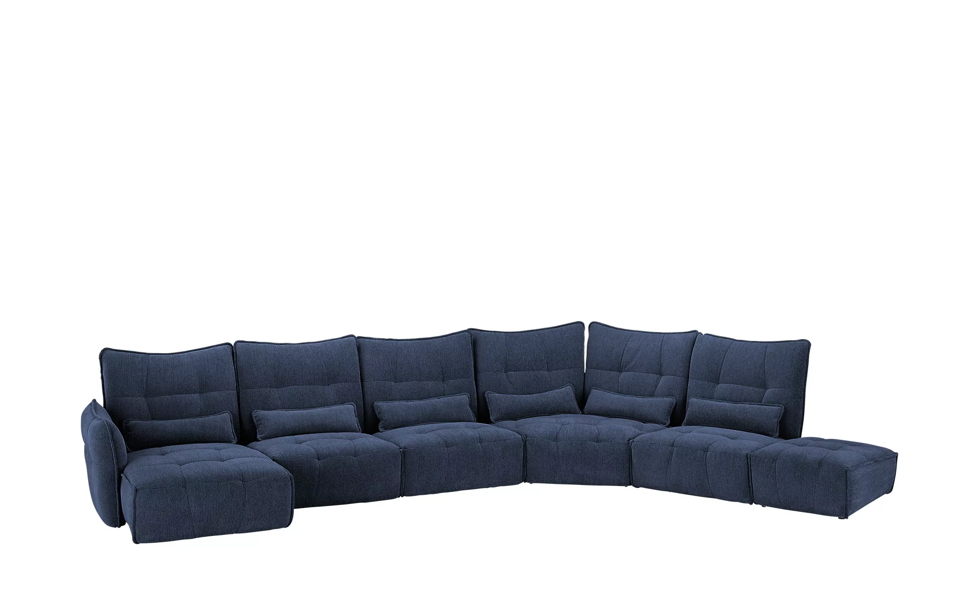 bobb Wohnlandschaft  Jeaneva ¦ blau ¦ Maße (cm): B: 465 H: 101 T: 275 Polst günstig online kaufen