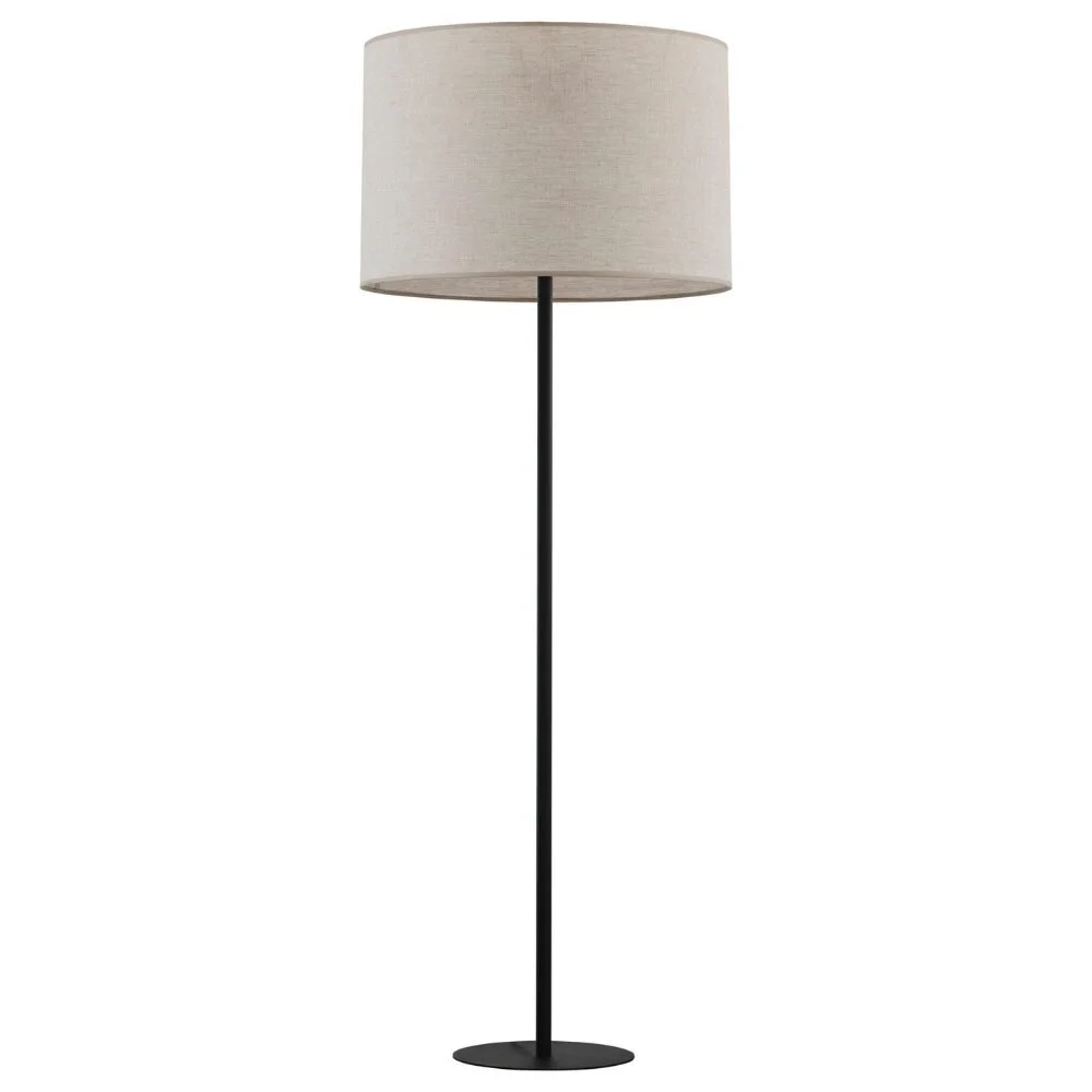 famlights | Stehleuchte Liya in Schwarz und Beige E27 1680mm günstig online kaufen