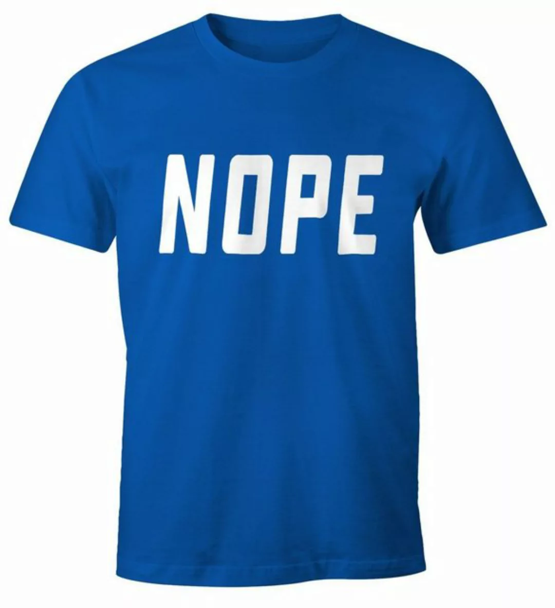 MoonWorks Print-Shirt NOPE Herren T-Shirt Spruch-Shirt mit Print günstig online kaufen