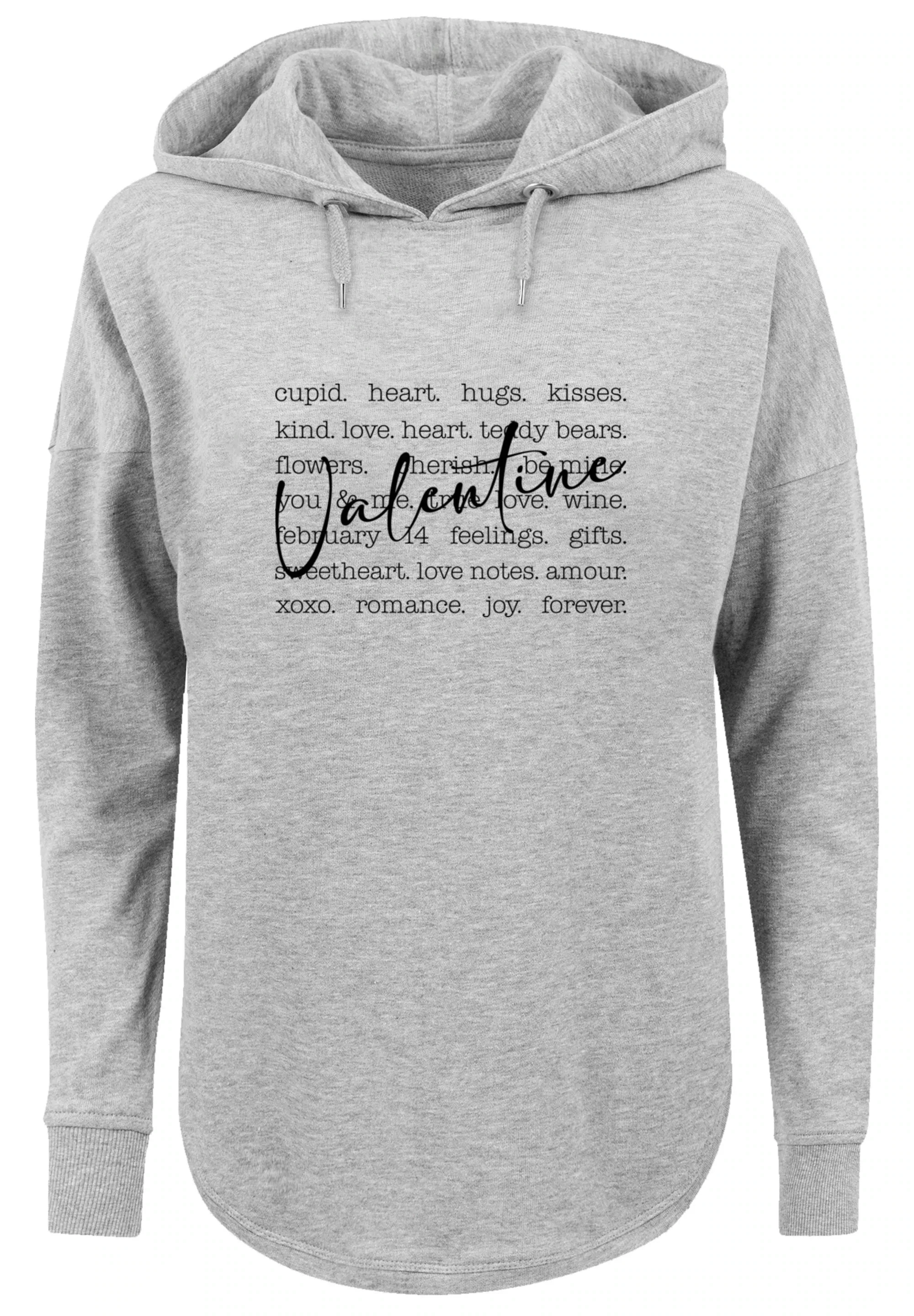 F4NT4STIC Kapuzenpullover "Valentine Herz Hugs Kisses Love Flowers Joy", Pr günstig online kaufen