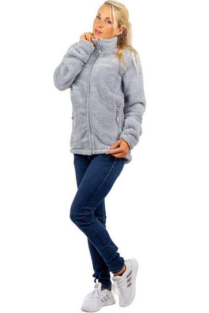 Reichstadt Fleecejacke Kuschelige Flauschige Jacke 22RSW002 Light grey 3XL günstig online kaufen