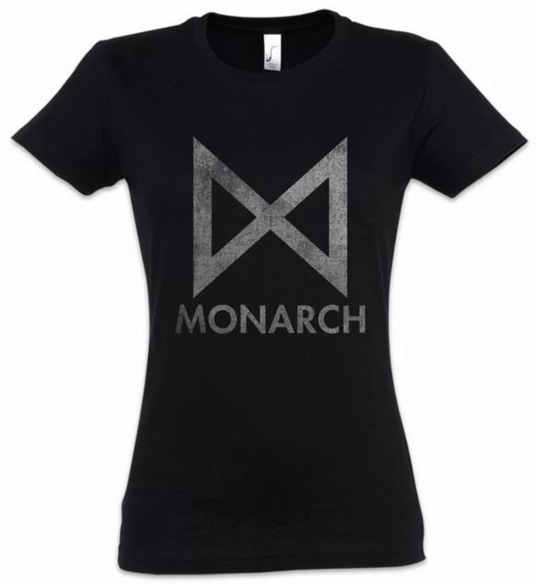 Urban Backwoods Print-Shirt Monarch Logo Damen T-Shirt Symbol Sign Logo Zei günstig online kaufen