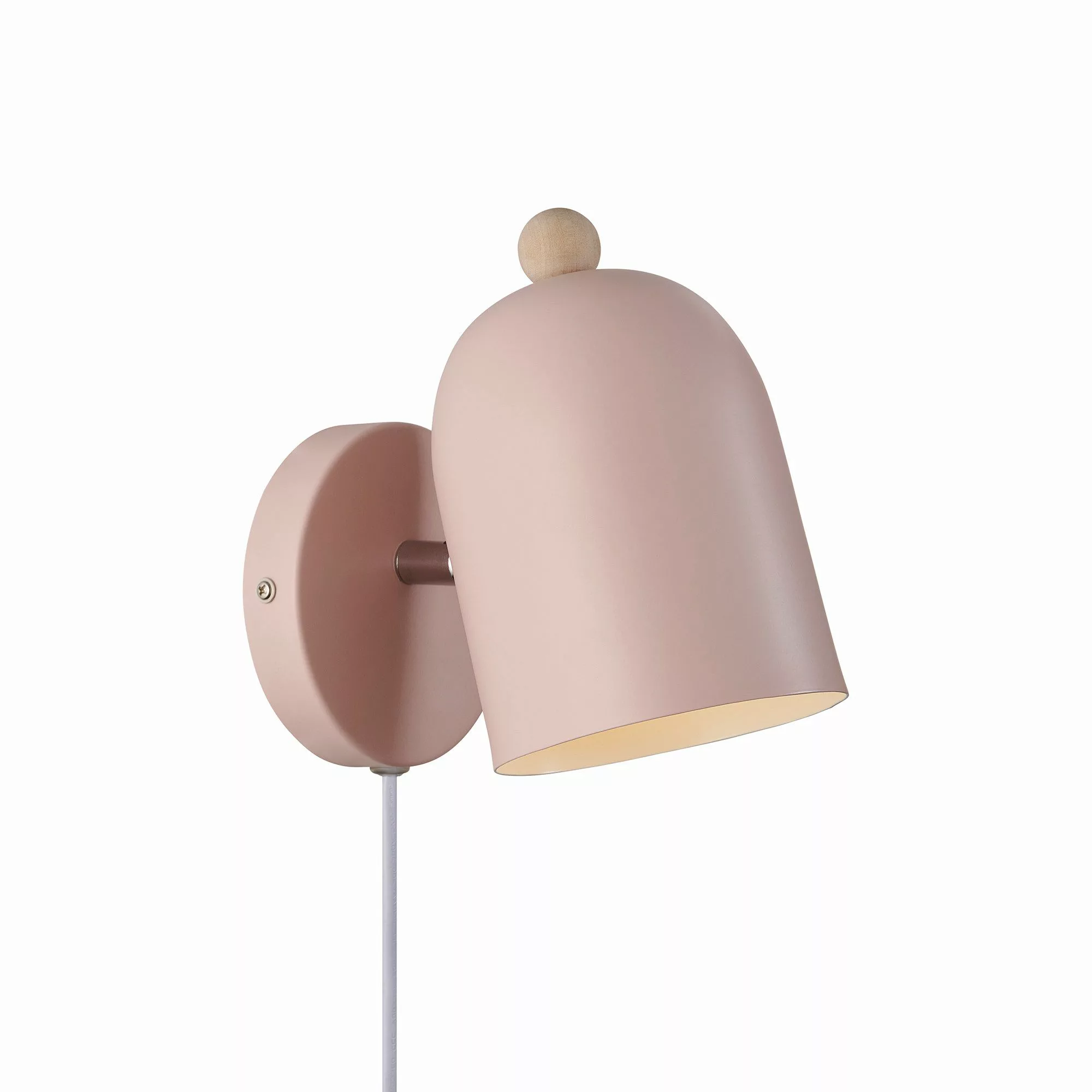 Wandleuchte Gaston mit Kabel und Stecker, Metall, rosé günstig online kaufen
