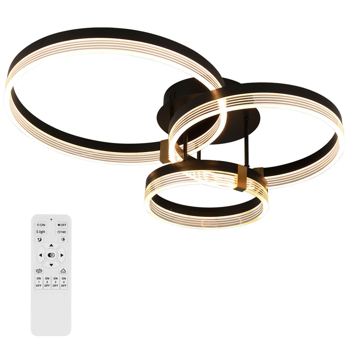 oyajia LED Deckenleuchte Metall Deckenlampe, Dimmbare günstig online kaufen