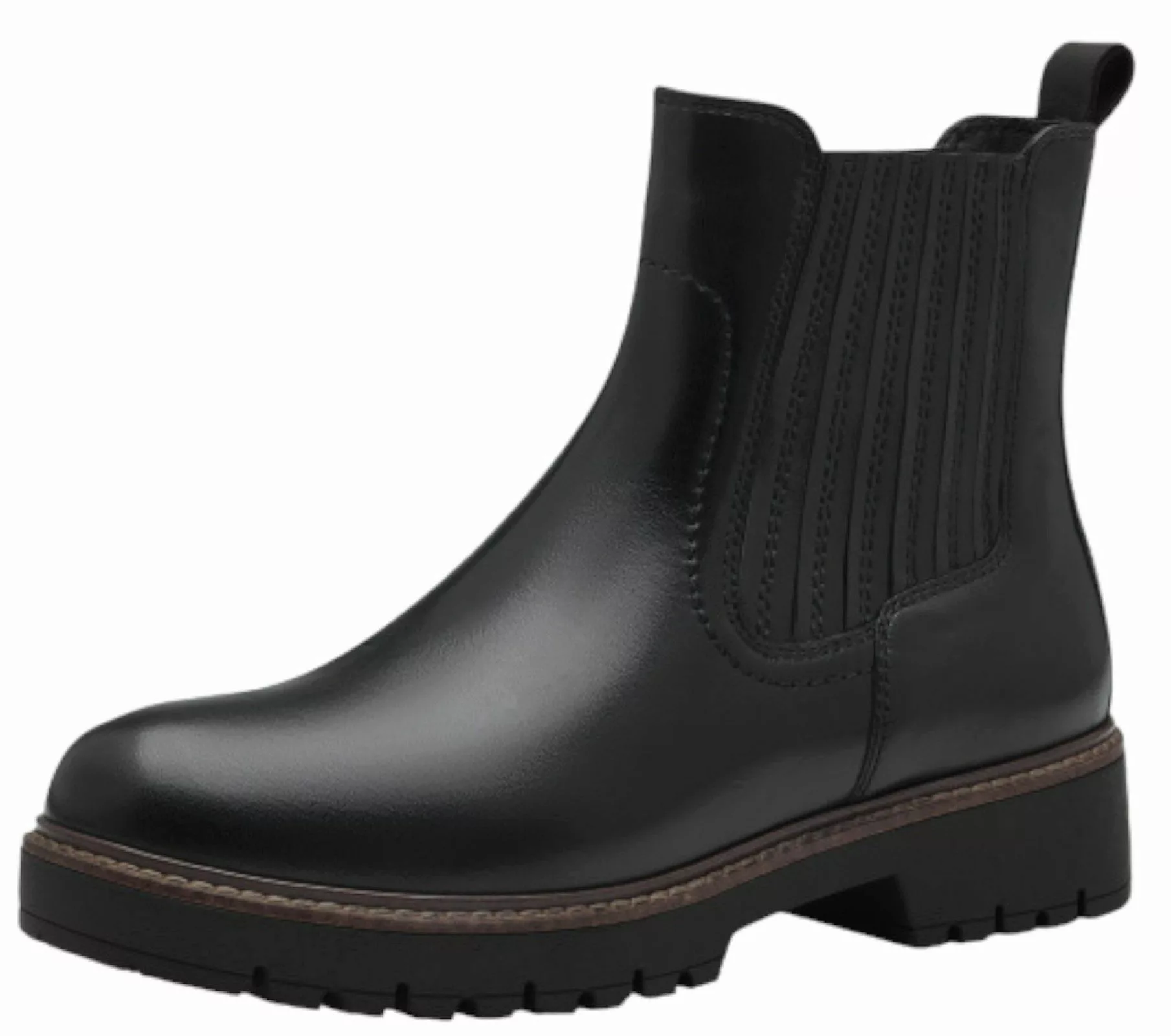 Tamaris 1-25410-43 003 Black Leather Stiefelette günstig online kaufen