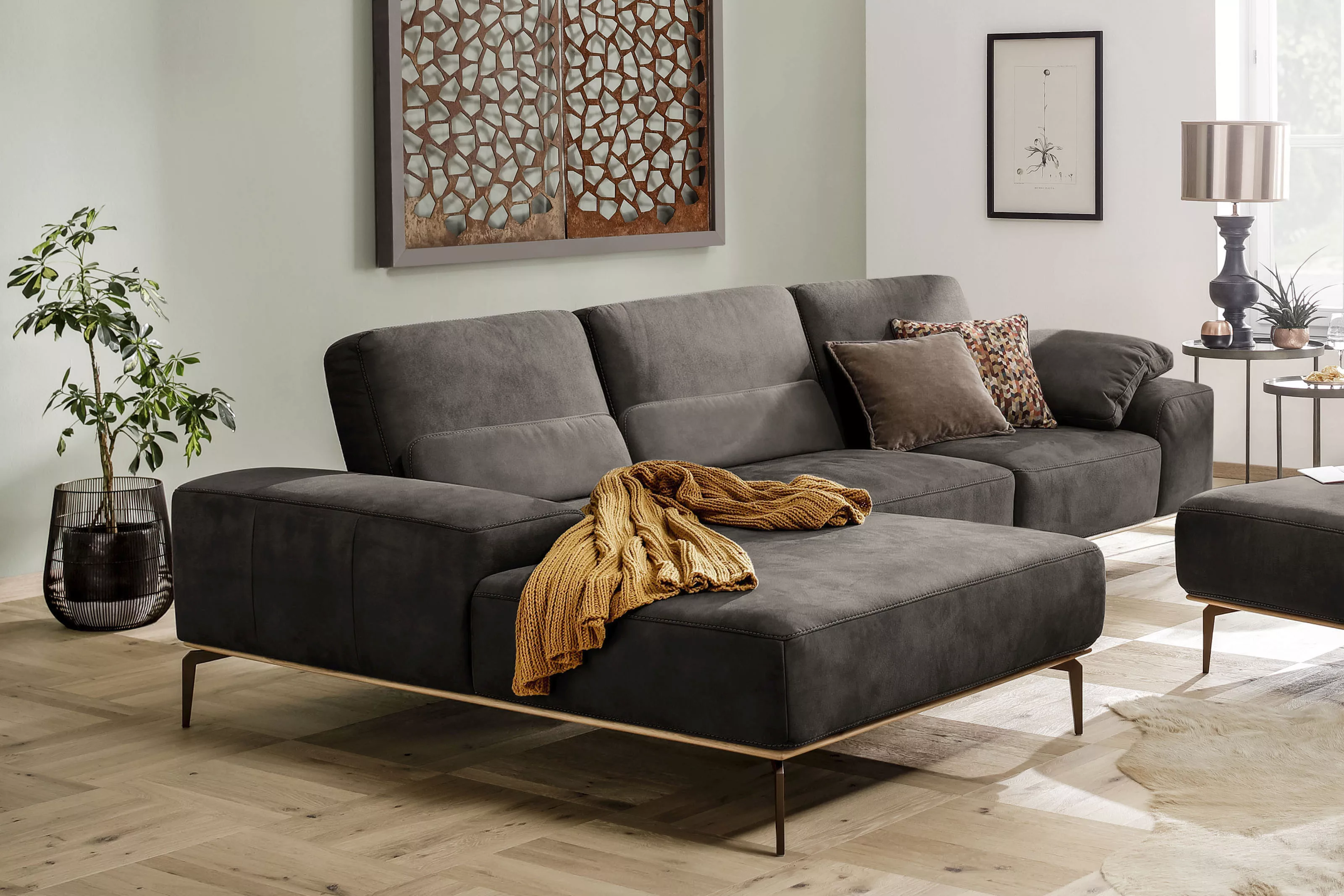 W.SCHILLIG Ecksofa "run, Designsofa mit tollem Sitzkomfort, bequem, L-Form" günstig online kaufen