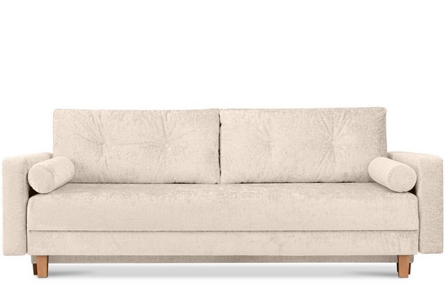 Konsimo Schlafsofa ERISO Sofa 3-Personen, Liegfläche 196x150 cm, Chenille-O günstig online kaufen