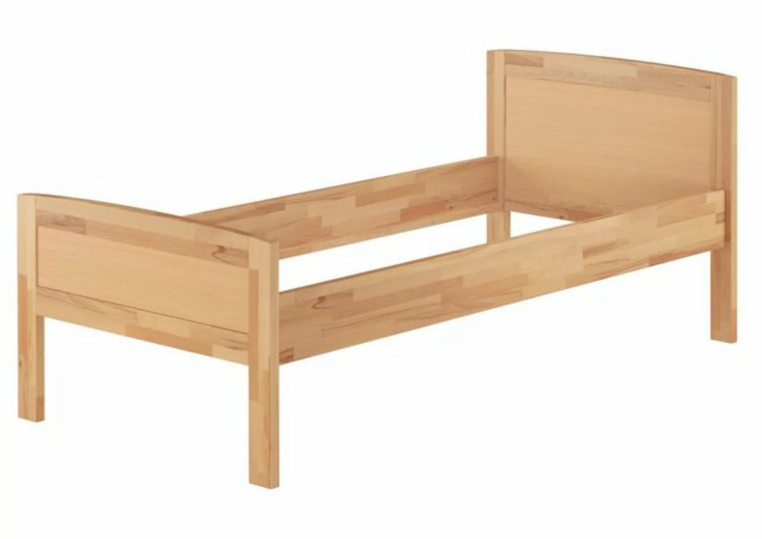 Erst-Holz® Einzelbett Holzgestell Buche 90x200 natur Gr. 90 x 200 günstig online kaufen