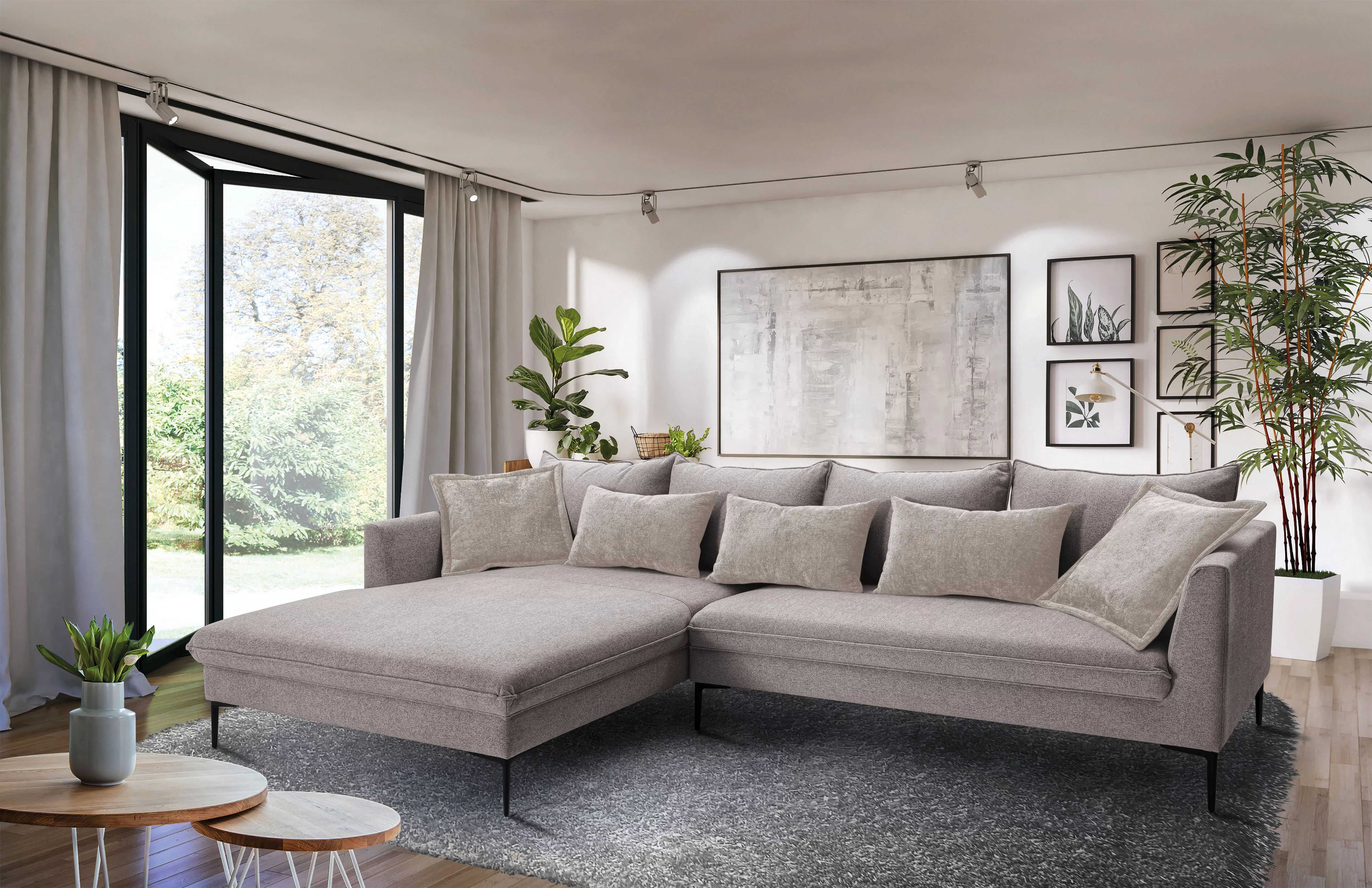 exxpo - sofa fashion Ecksofa Piazza, elegant und edel, Designsofa mit tolle günstig online kaufen