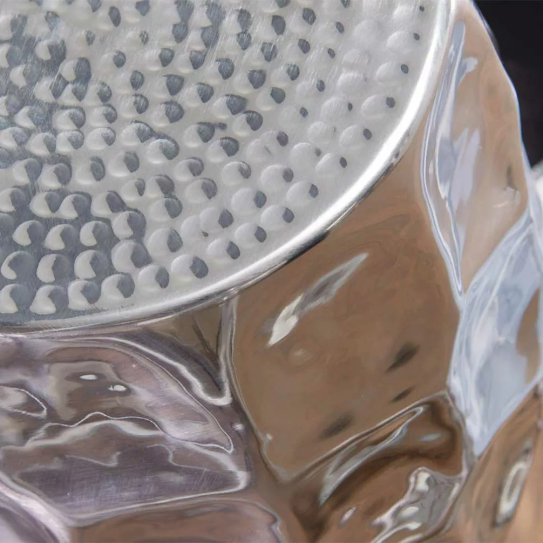 Designer Tisch aus Aluminium Hammerschlag Optik günstig online kaufen