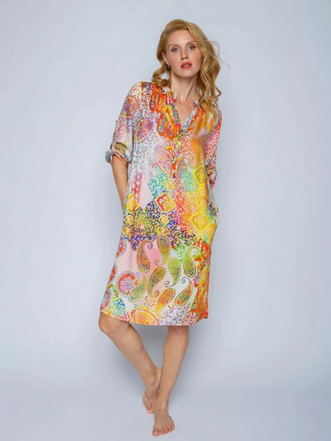 Emily Van Den Bergh Sommerkleid Tunikakleid Multi Patch günstig online kaufen