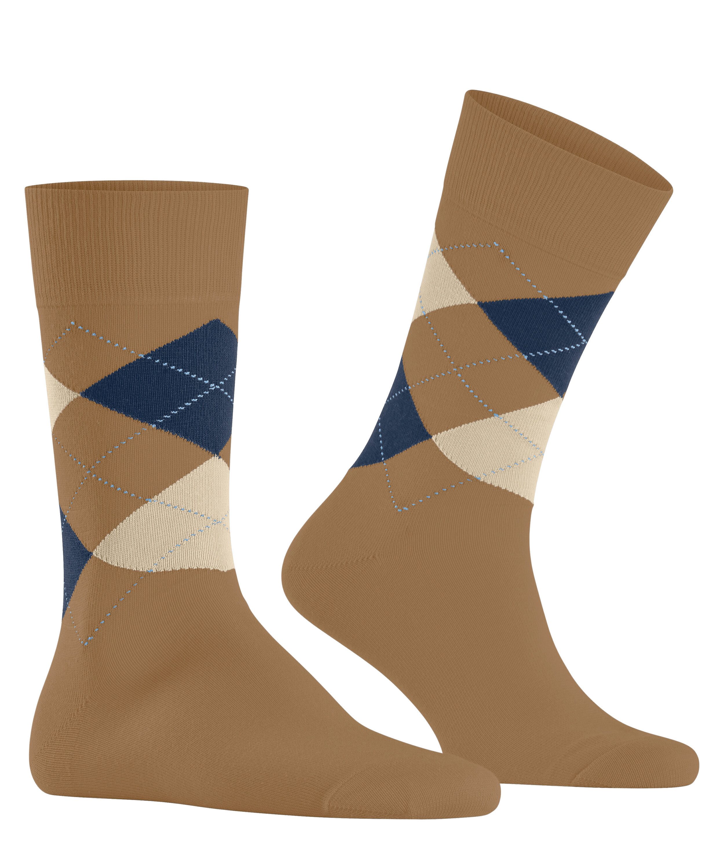 Burlington Socken Orange mit Argyle-Muster günstig online kaufen