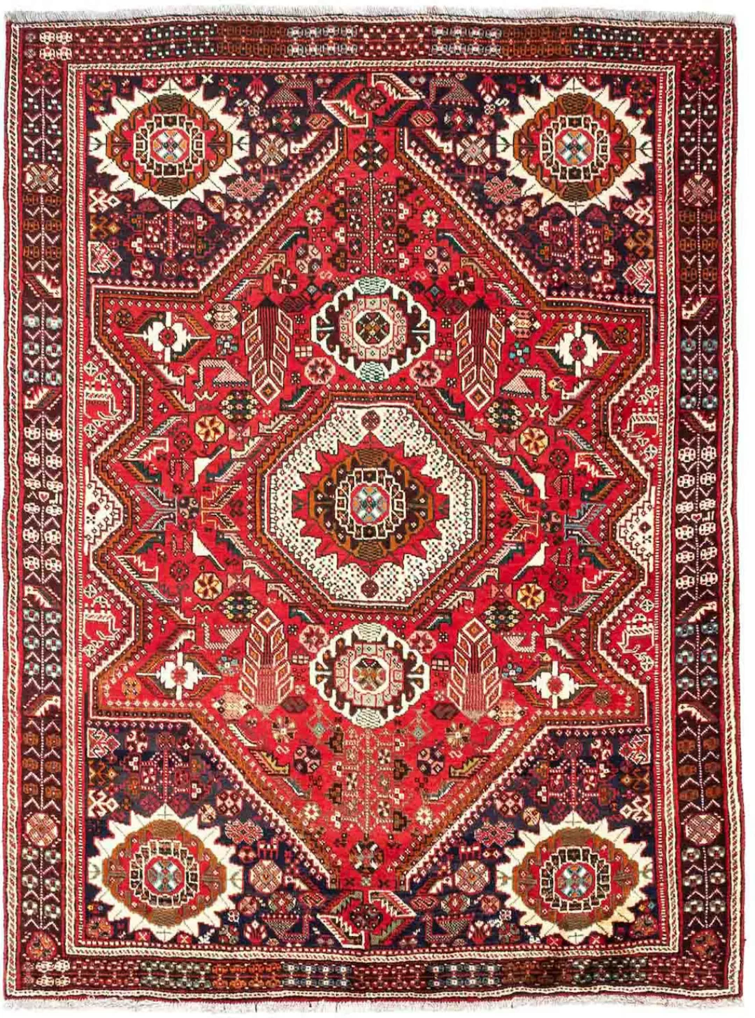 morgenland Wollteppich »Abadeh Medaillon 230 x 145 cm«, rechteckig, 10 mm H günstig online kaufen