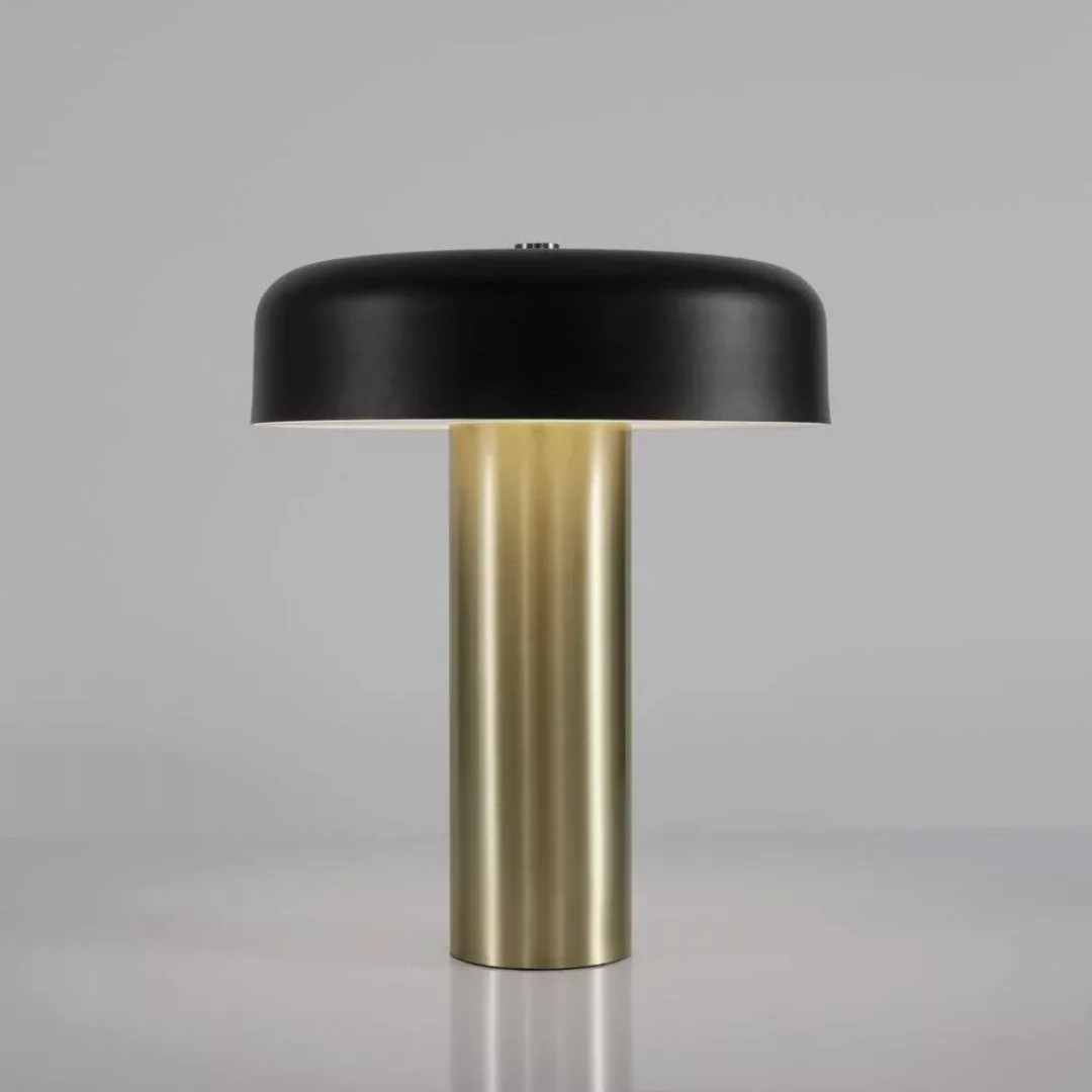 LED Tischleuchte Pandora in Schwarz und Gold 18W 733,9lm günstig online kaufen