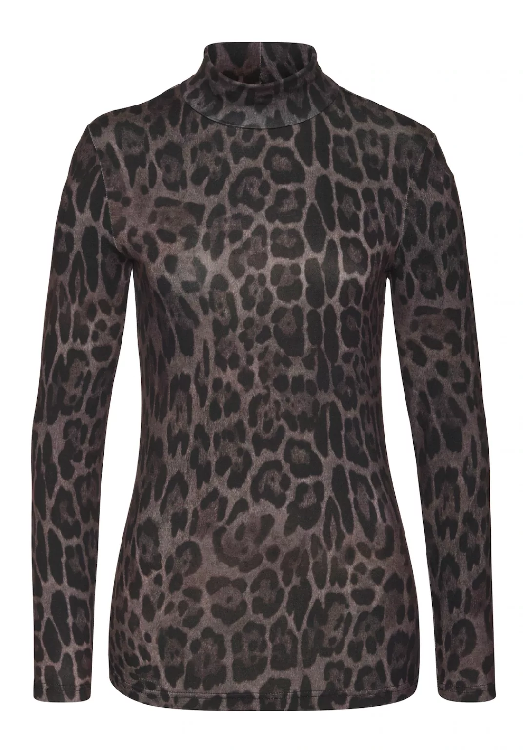 LASCANA Rollkragenshirt mit Animalprint günstig online kaufen