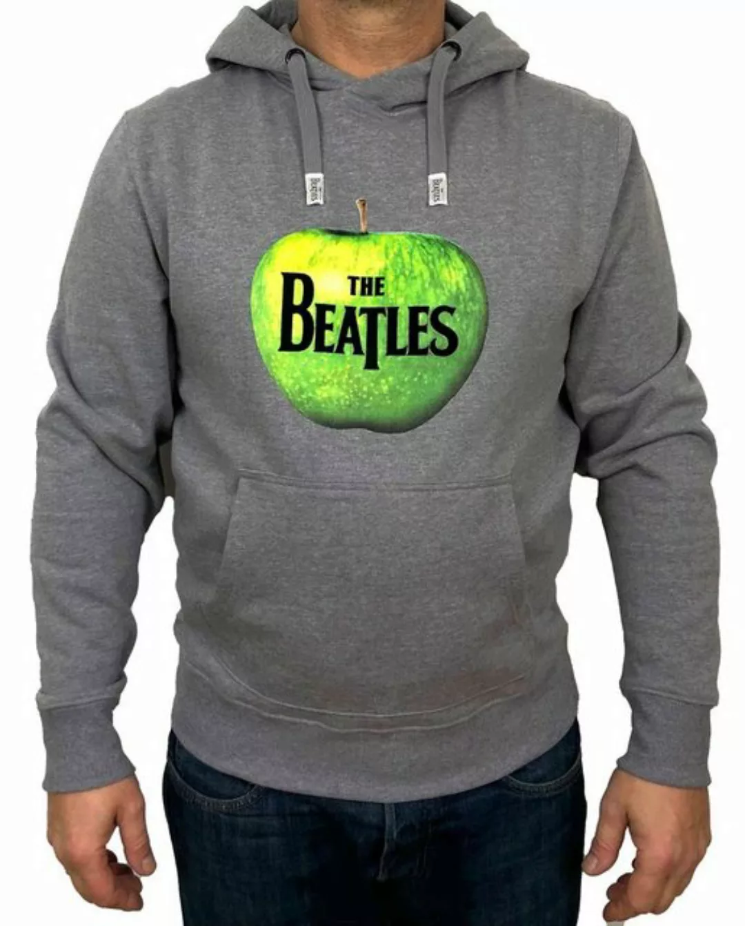 The Beatles Kapuzensweatshirt Beatles, Hoodie, "Apple",Grau, Herren (Stück, günstig online kaufen
