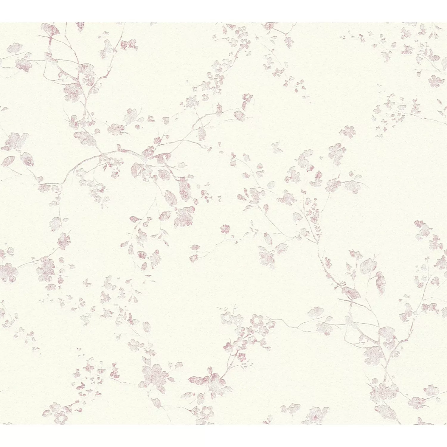 Bricoflor Florale Tapete in Creme Rosa Vlies Blumentapete mit Zweige Design günstig online kaufen