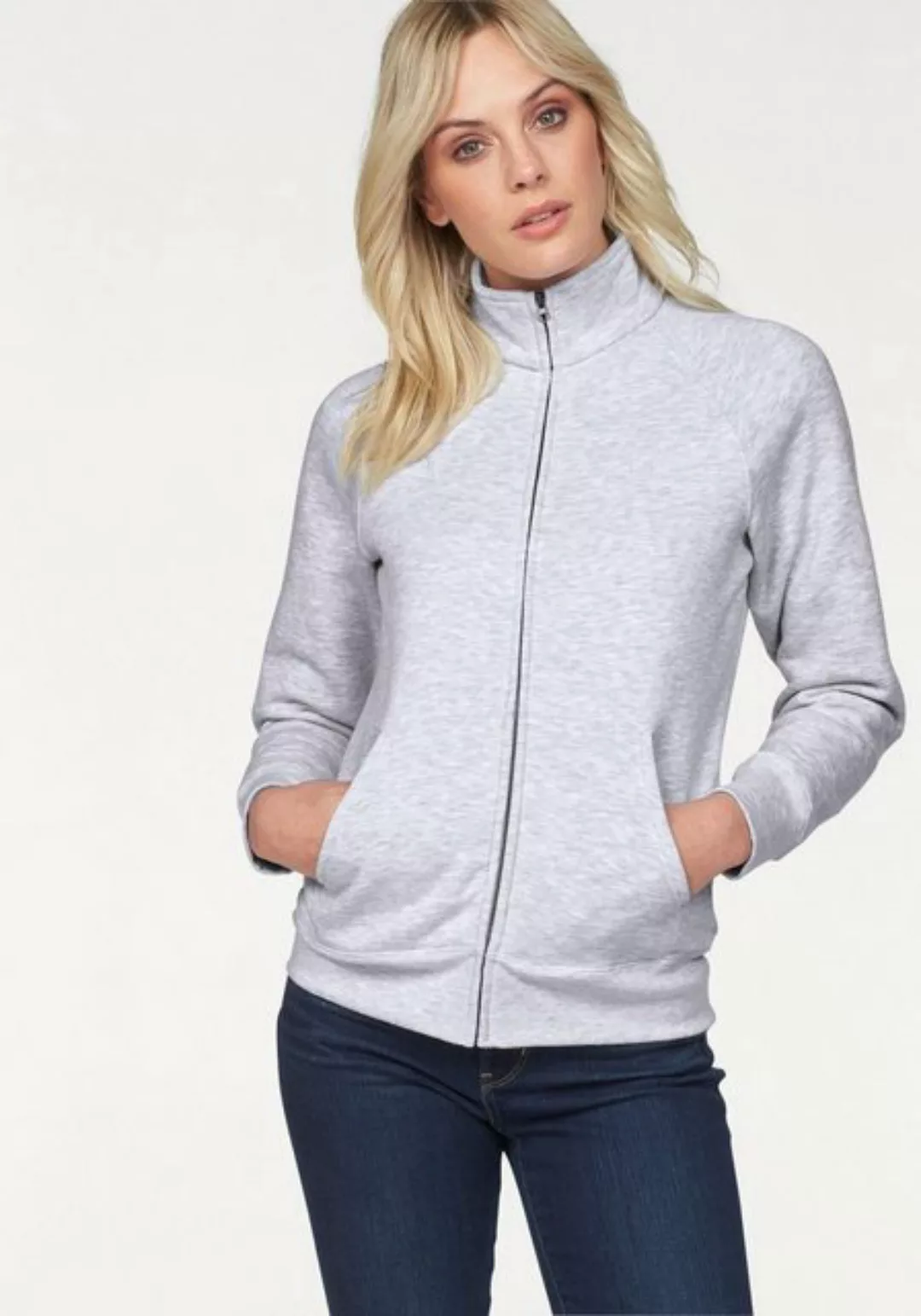 Fruit of the Loom Sweatshirt Lady-Fit Premium Sweat Jacket günstig online kaufen