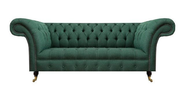 Xlmoebel Sofa Neues grünes Luxus-Sofa Chesterfield für drei Personen im Woh günstig online kaufen