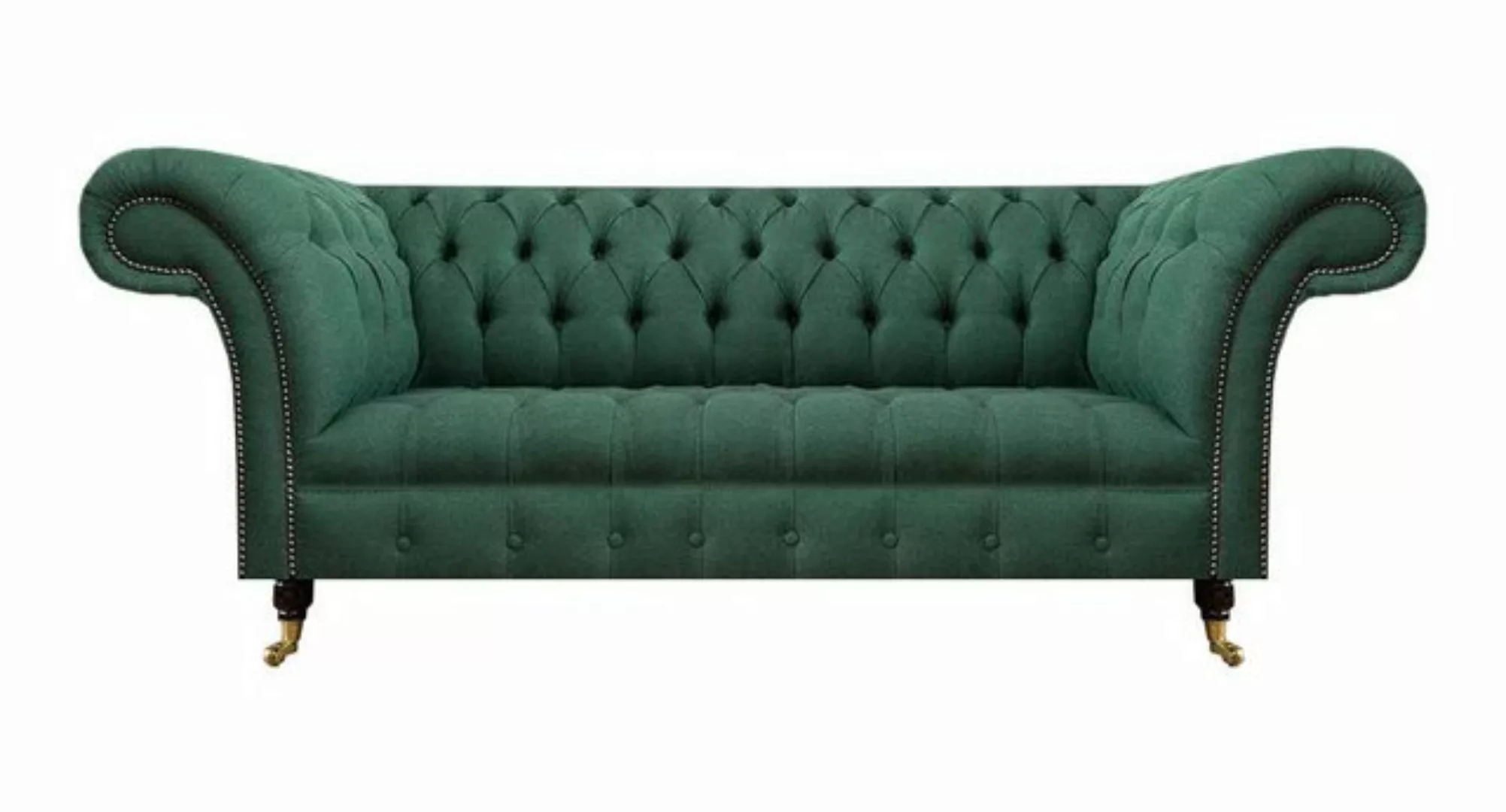 Xlmoebel Sofa Neues grünes Luxus-Sofa Chesterfield für drei Personen im Woh günstig online kaufen