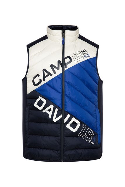 CAMP DAVID Steppweste mit Colour-Blocking günstig online kaufen