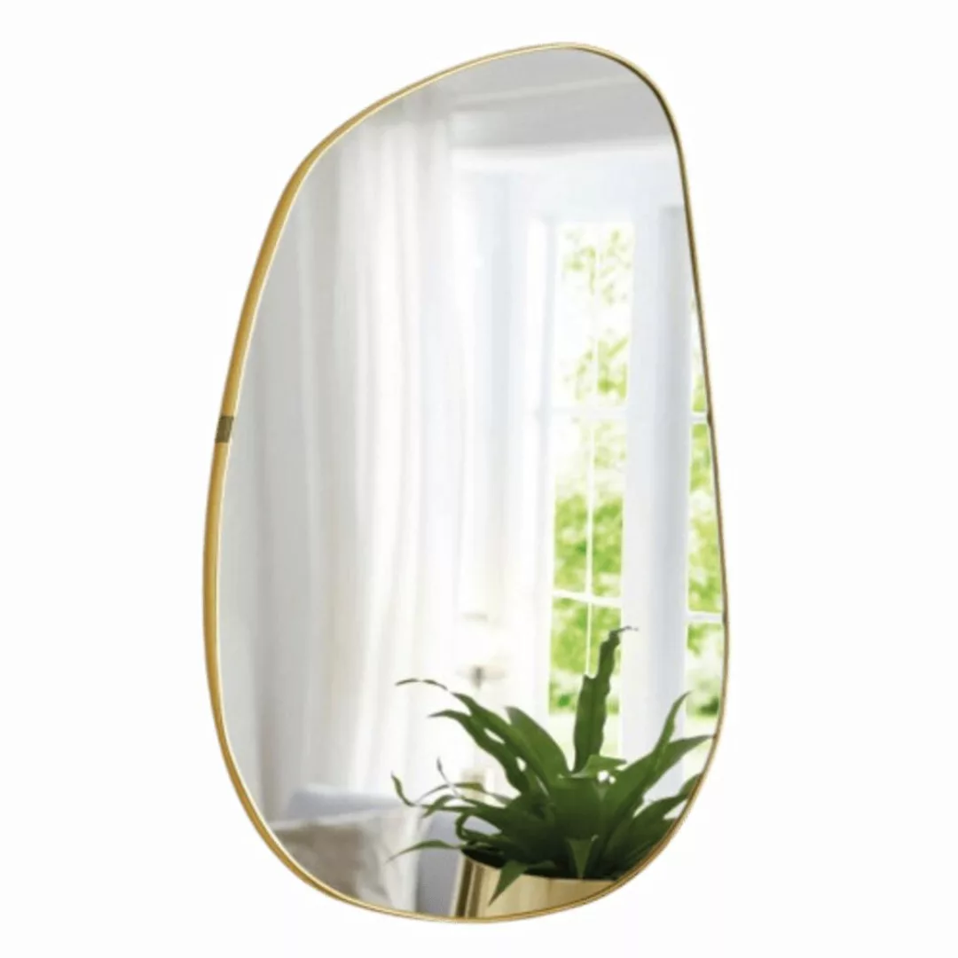 Home-trends24.de Wandspiegel Spiegel Gold Asymmetrisches Design günstig online kaufen