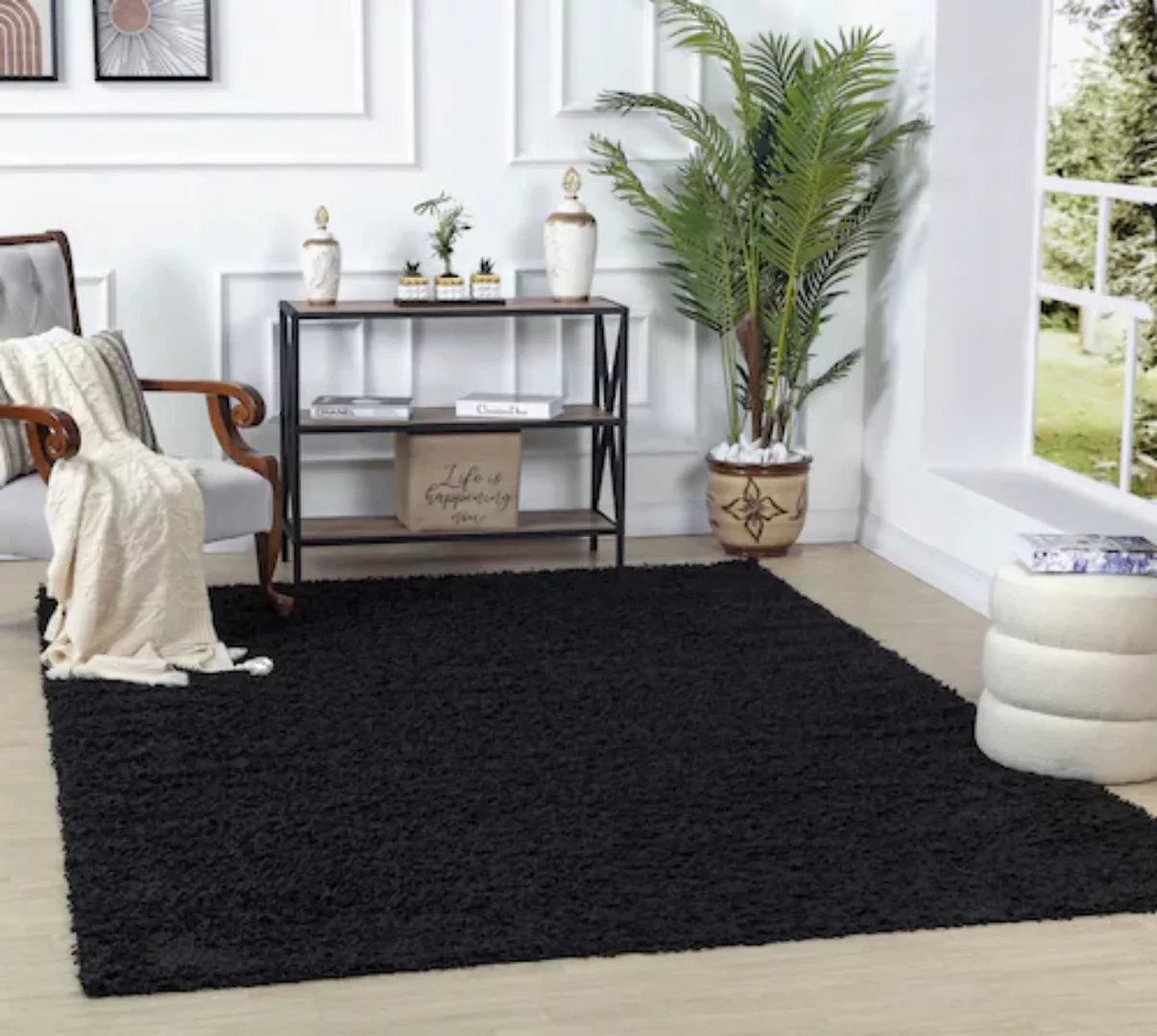 Surya Hochflor-Teppich »UNI CHIC 2305«, rechteckig günstig online kaufen