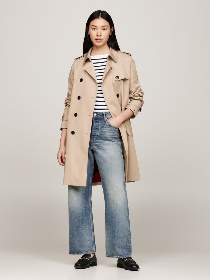 Tommy Hilfiger Trenchcoat COTTON DB SLIM FIT TRENCH mit den typischen Trenc günstig online kaufen