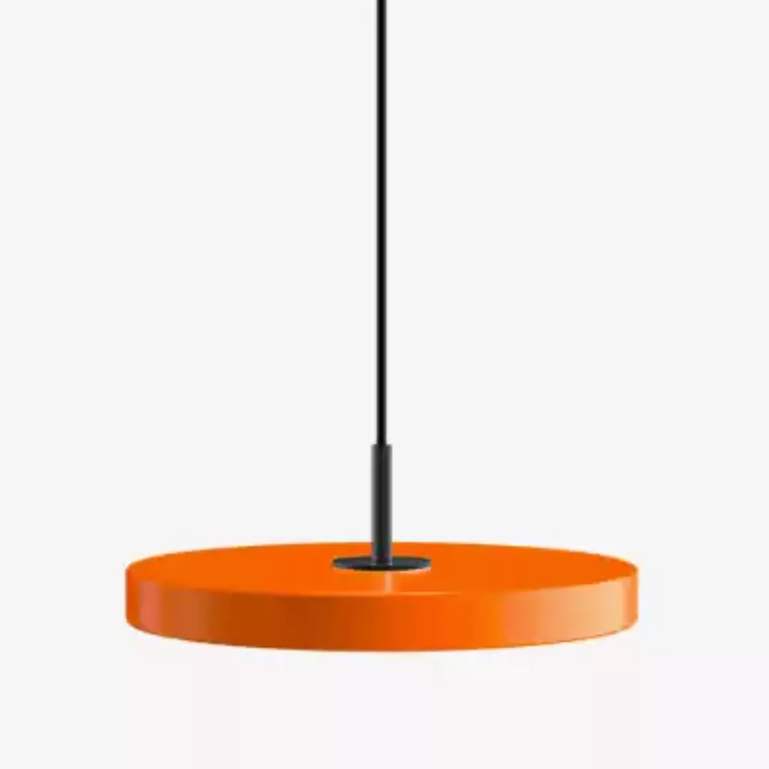 Umage Asteria Mini Pendelleuchte LED, orange - Cover schwarz - Ra 93 günstig online kaufen