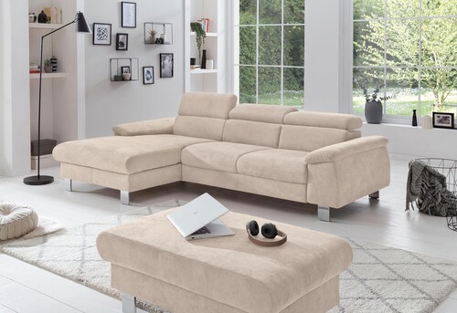 COTTA Polstergarnitur "Komaris L-Form", (Set), Set bestehend aus: Ecksofa m günstig online kaufen