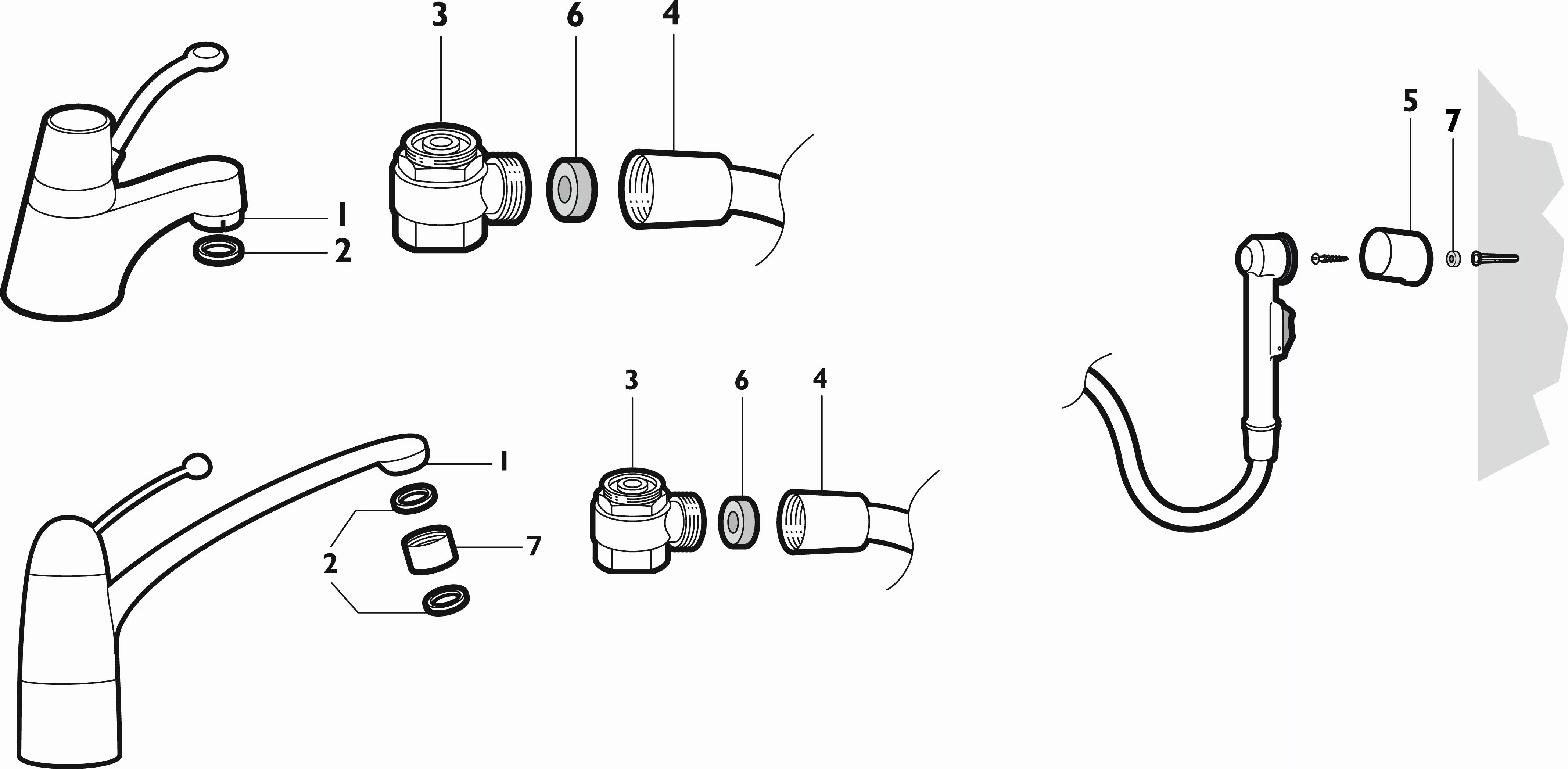 Euroshowers GmbH Waschbeckendusche Handbrause Brause-Set für günstig online kaufen