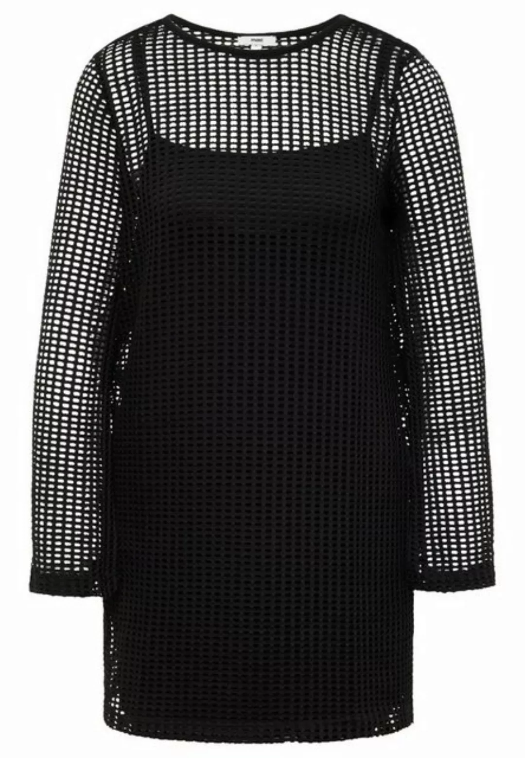 Mavi Shirtkleid 2-Lagiges Langarm Mesh Kleid DRESS (kurz) 5403 in Schwarz günstig online kaufen