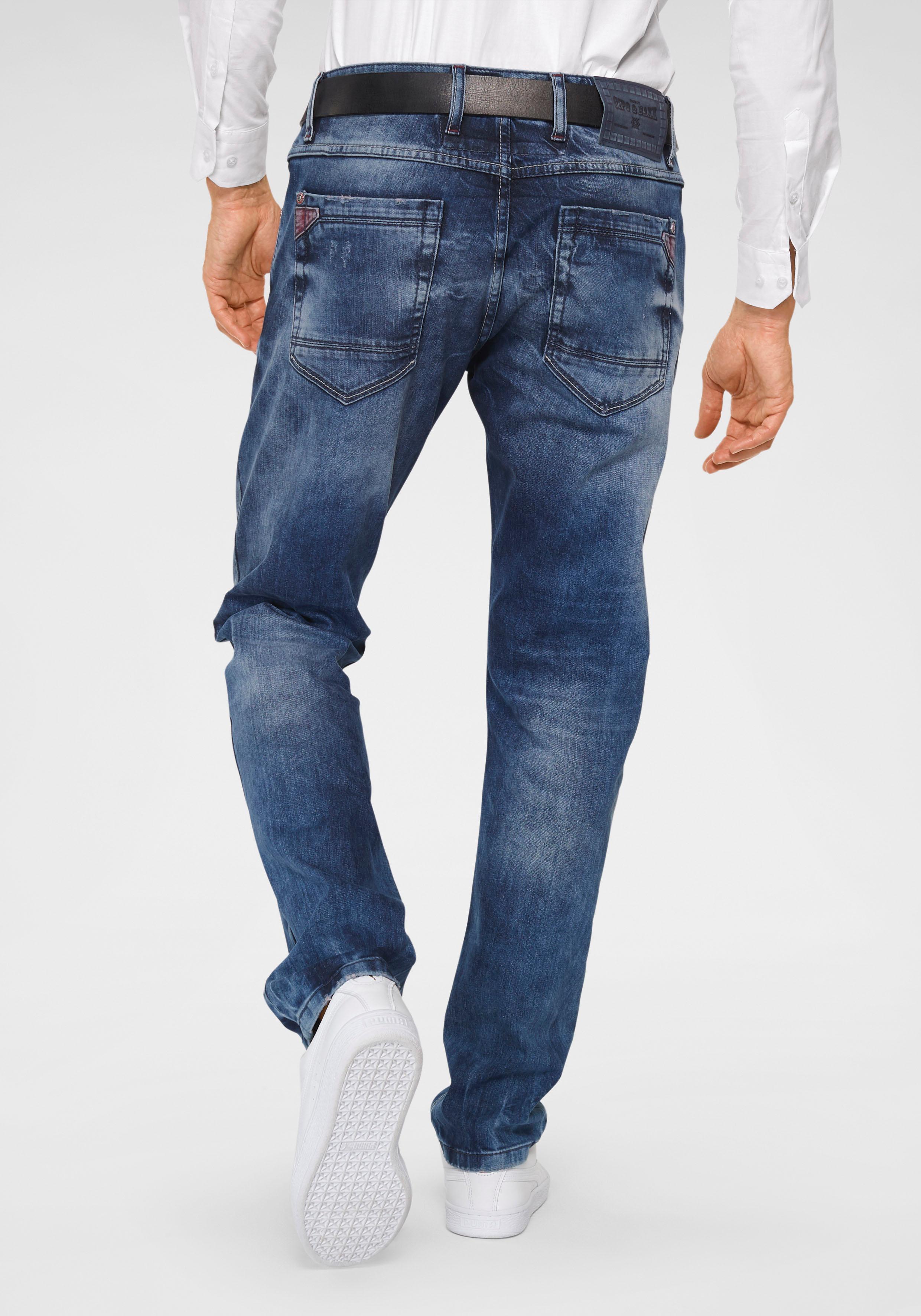 Cipo & Baxx Straight-Jeans Red Dot günstig online kaufen