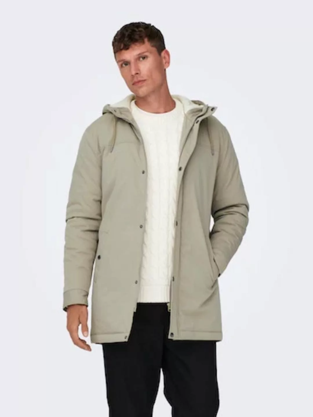 ONLY & SONS Parka "ALEX TEDDY PARKA", mit Kapuze günstig online kaufen