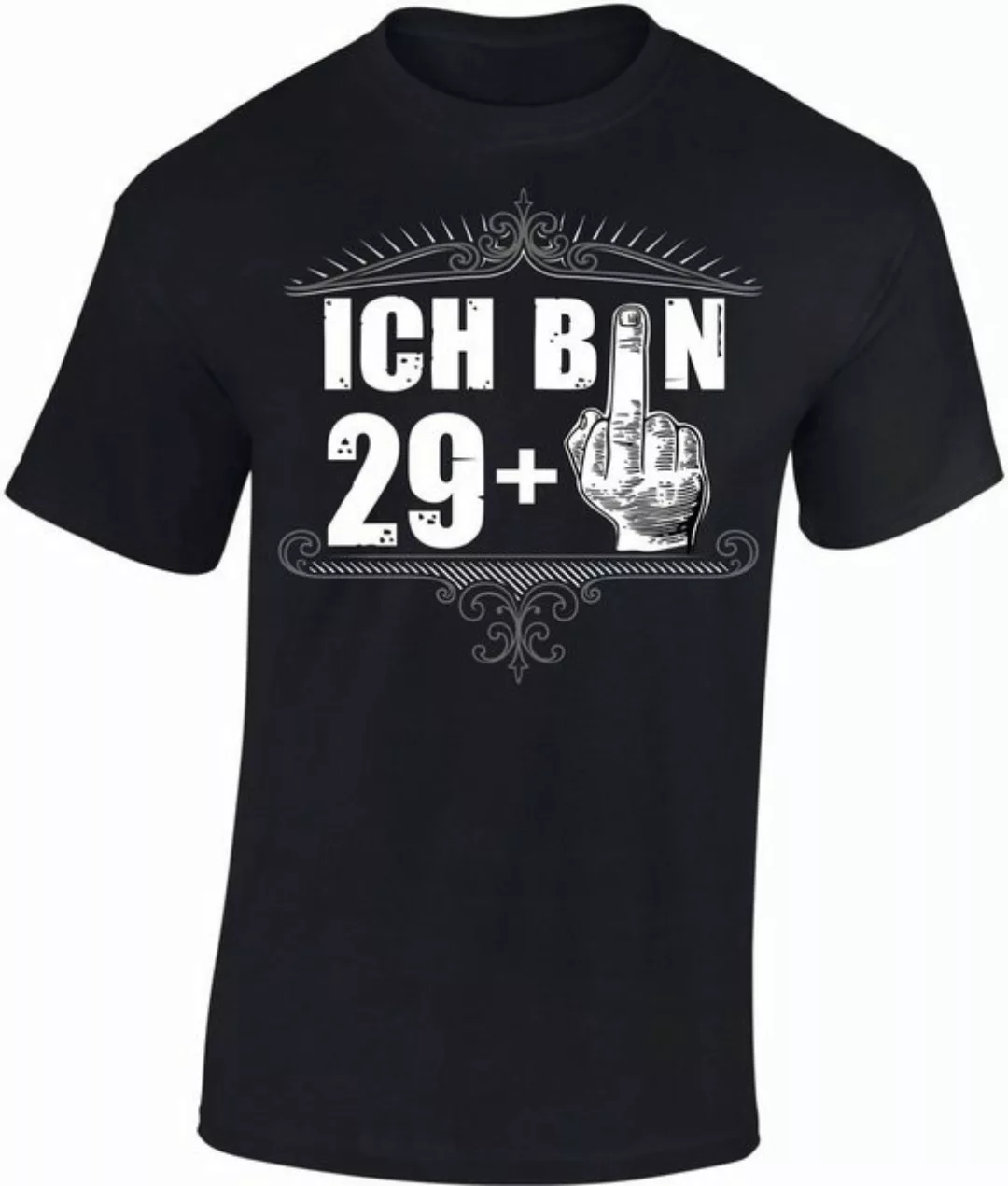 Baddery Print-Shirt Geburtstagsgeschenk für Männer - 30 Jahre: "Ich bin 29 günstig online kaufen