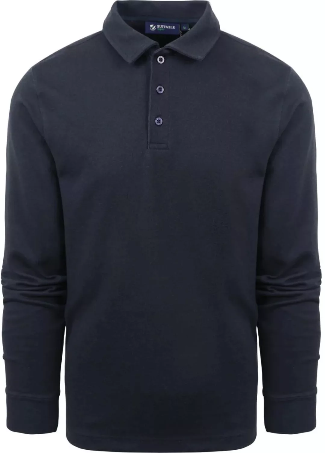 Langarm Slim-Fit Poloshirt "Jink" Dunkelblau - Größe XL günstig online kaufen